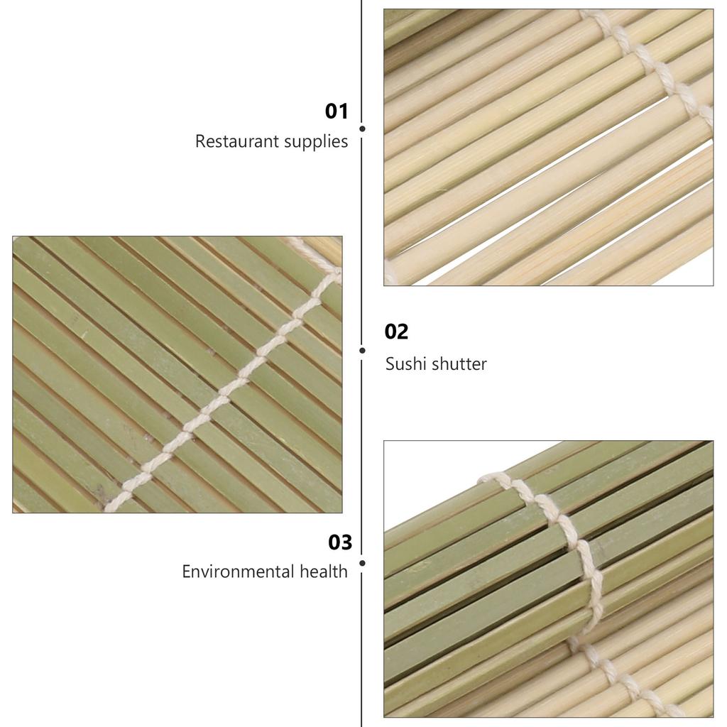 1 Stück Grüne Bambus Sushi Rolle 30x30cm Matte für Nori Reis Rollen Hausgemachte Sushi Zubereitung Umweltfreundlicher Bambus