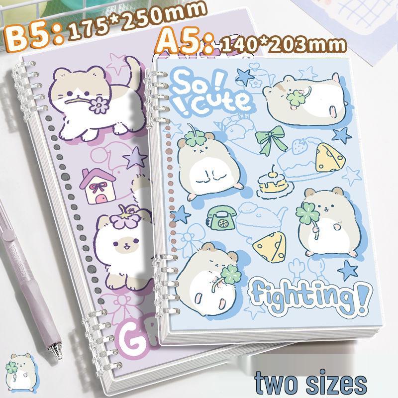 Carnet B5 Souple et Mignon à Feuilles Mobiles - Carnet Parfait pour les Élèves du Primaire