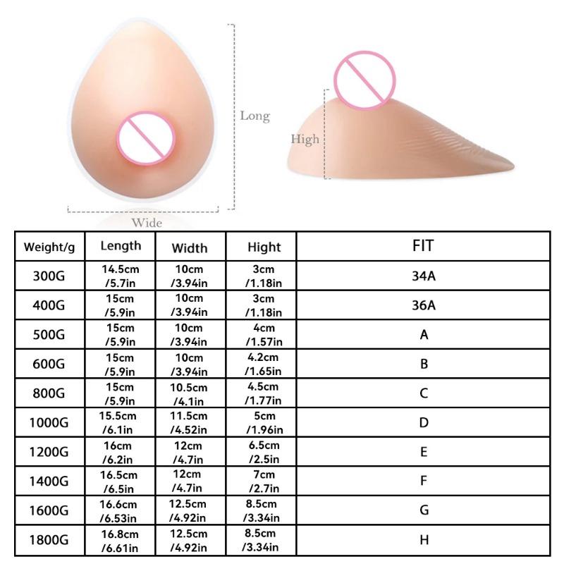 1 pair Artificial Fake Silicone Breast Fake Breasts Forms Anime Mastectomy Transvestite Sissy Halloween Party Crossdress Men Beginner