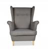 ARI Scandinavian Family Meble Wing Chair, Grey Relaxation Classic Throne
