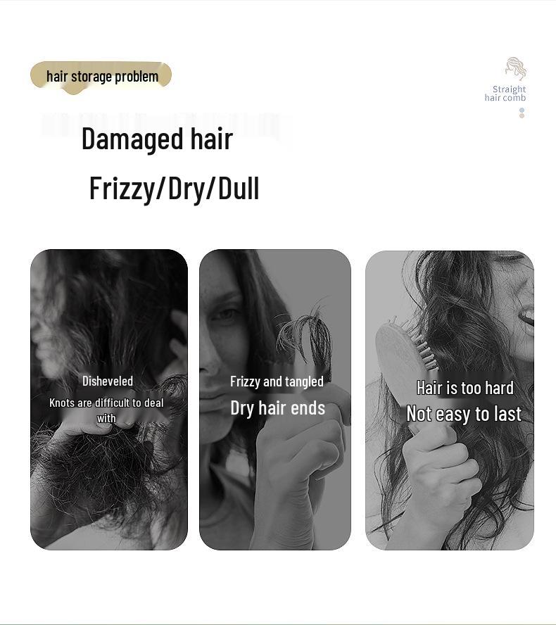 Cross-border Mini LCD Hair Straightening & Curling Comb - Dual-Use Negative Ion Splint for Damage-Free Styling