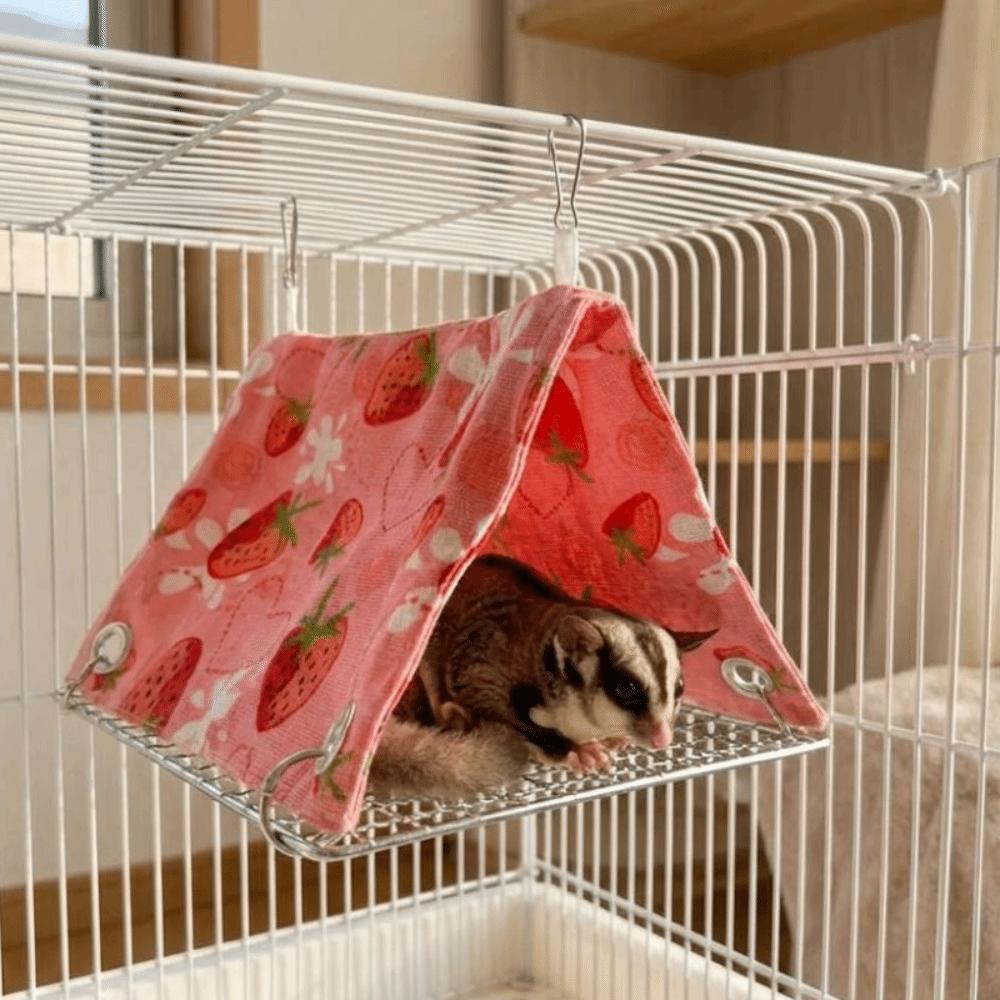 Breathable Parrot Hammock Bed Climb Toy Summer Tent Hut Bird Cage Hammock Bird Play