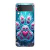 Phone Cover For Samsung Galaxy Z Flip 7 6 5 4 Case Transparent For Samsung Z Flip 3 Hard PC Foldable Dog Paw Print Aesthetics