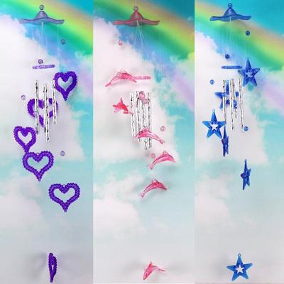 Etnik Akrilik ve Alüminyum Rüzgar Çanları - Yaratıcı Balkon ve Ev Dekorasyonu Hediyesi