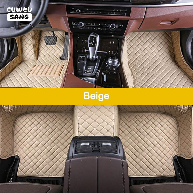 

CUWEUSANG Custom Car Floor Mats For Skoda Superb Auto Carpets Foot Coche Accessorie 2008-2012 бежевый