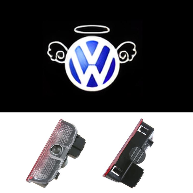 For VW Volkswagen Jetta MK5 Golf LED Car Door Welcome Logo Projector Ghost Shadow Light For VW Volkswagen Tiguan MK1 MK2 Sagitar