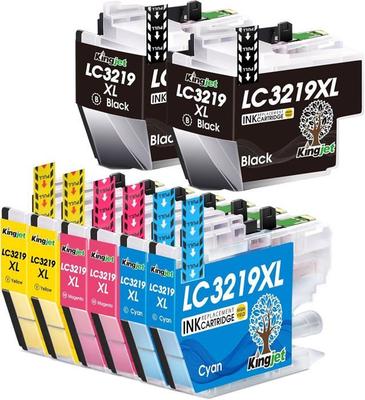 Ink Cartridges - CHOUMICHA - LC3219XL - Compatible Brother - Pack of 8 - High Yield