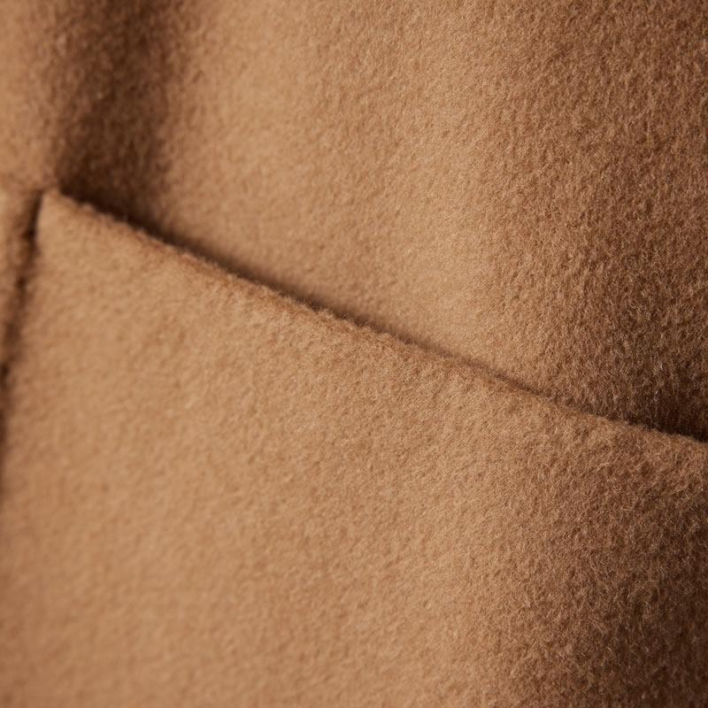 100% Wool Women Coat TIDENOVEL Autumn Wool Long Coat Handmade Pea Coat Winter Warm Cashmere Long Jacket