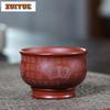 160ml Yixing Zisha Hundred Happiness Patterns Teacup Retro Tea Bowl Single Cups Tea-tasting Smelling Cup Jianzhan Master Cups