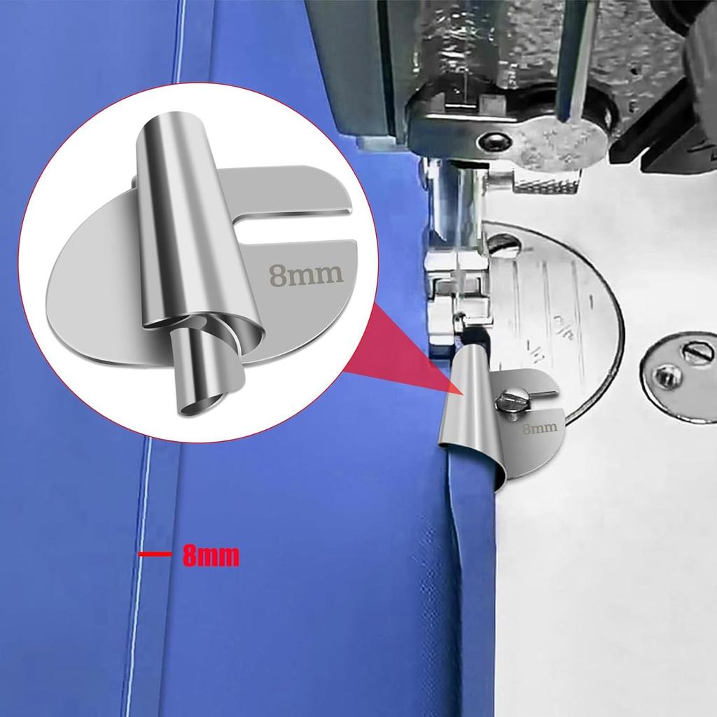 Universal Sewing Rolled Hemmer Foot 4PCS Rolled Hem Presser Foot 7/8/9/10mm Wide Rolling Hem Foot Sewing Machine Presser Feet Hemmer Home Industrial