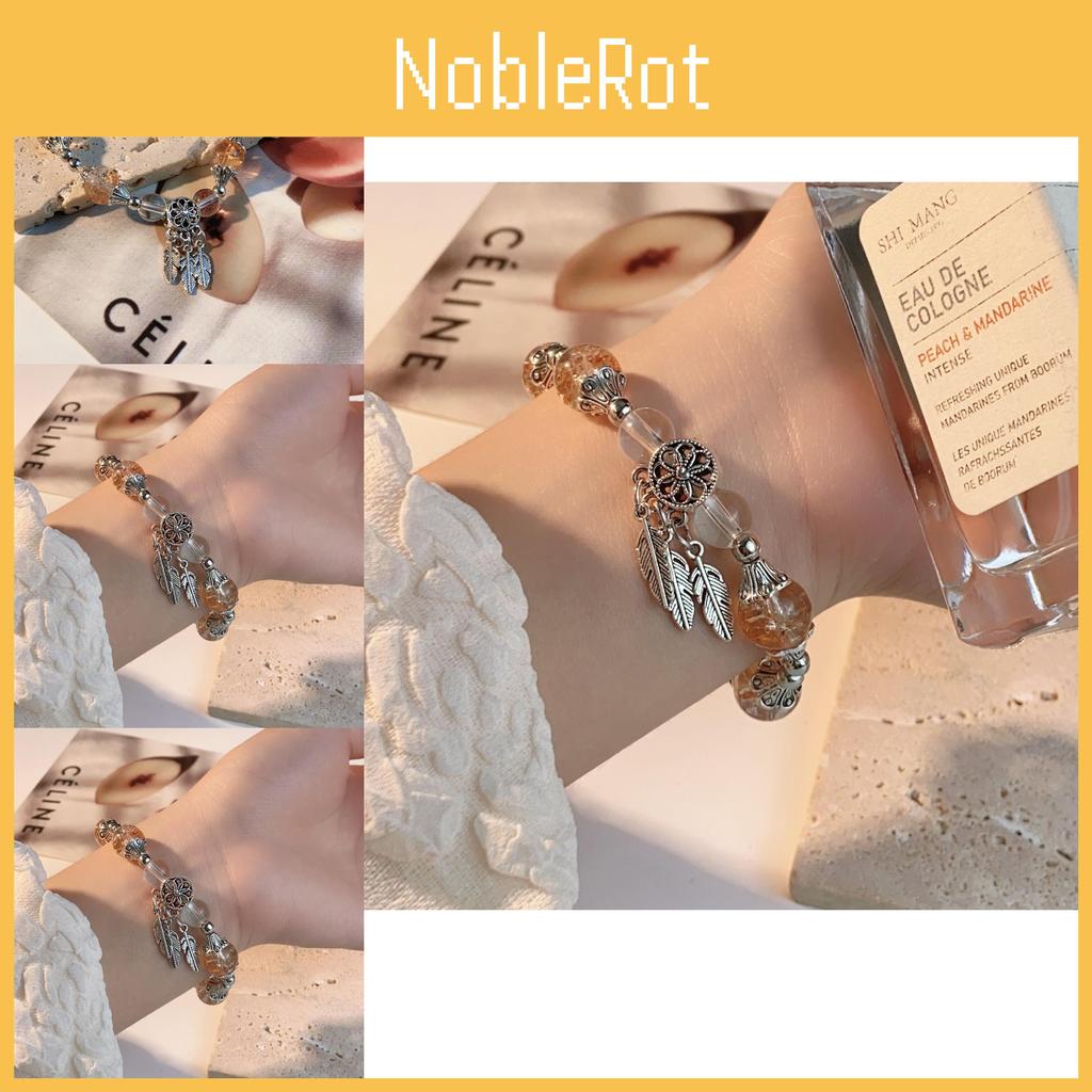 Geometric Lotus Chic Bracelet For Women Handcrafted Beads Stylish Alloy Jewelry