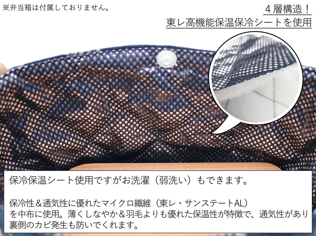 Insulated Lunch No Azuma Japanese Pattern Choju Giga Bag, Strings, Tie-type, Bag, Ribbon, (Navy Blue, Design)
