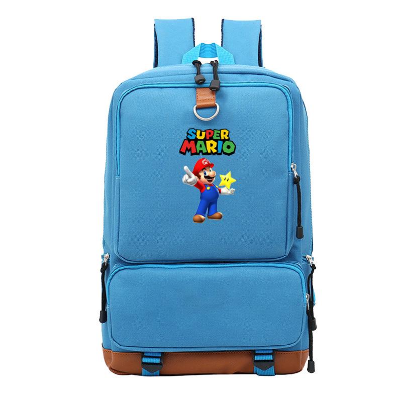 Mario Cartoon Backpack, Primary And Secondary School Schoolbag, Animation Backpack, Sports Bag, Computer Bag.