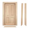 3PCS 1:12 Dollhouse  ature Doors Wooden Int ior Front Doors for Dollhouse Furniture Accessories