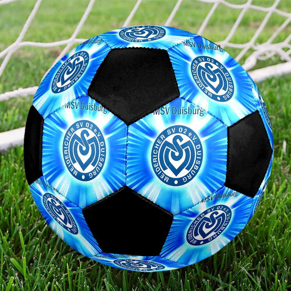 Футбольный мяч MSV Duisburg Размер 5 Цветной Машинная строчка ПВХ Готов к соревнованиям Прочный Высокий отскок