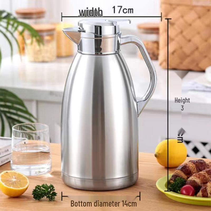 

Home Use Thermos Flask: Thickened 304 Stainless Steel, Large Capacity, Insulated Vacuum Bottle for Hot or Warm Water. 2.0L Welcome 304 Stainless Steel