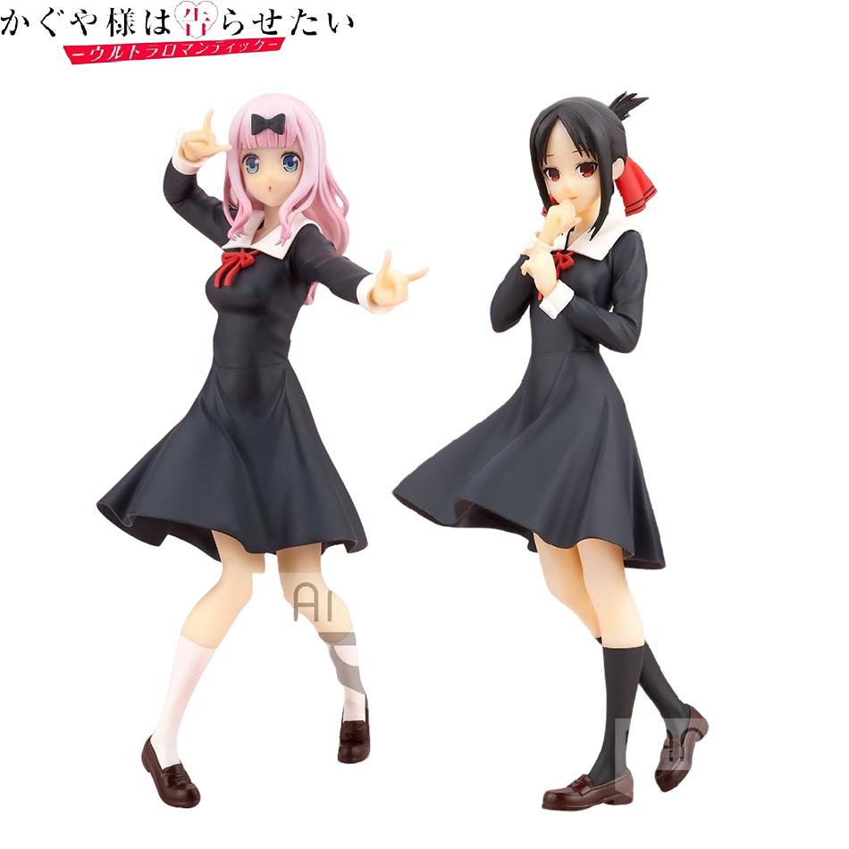 New 18cm Anime Figure Love is War Fujiwara Chika Shinomiya Kaguya Kawaii Girl Action Figure Collectible Model Doll Toy Gifts