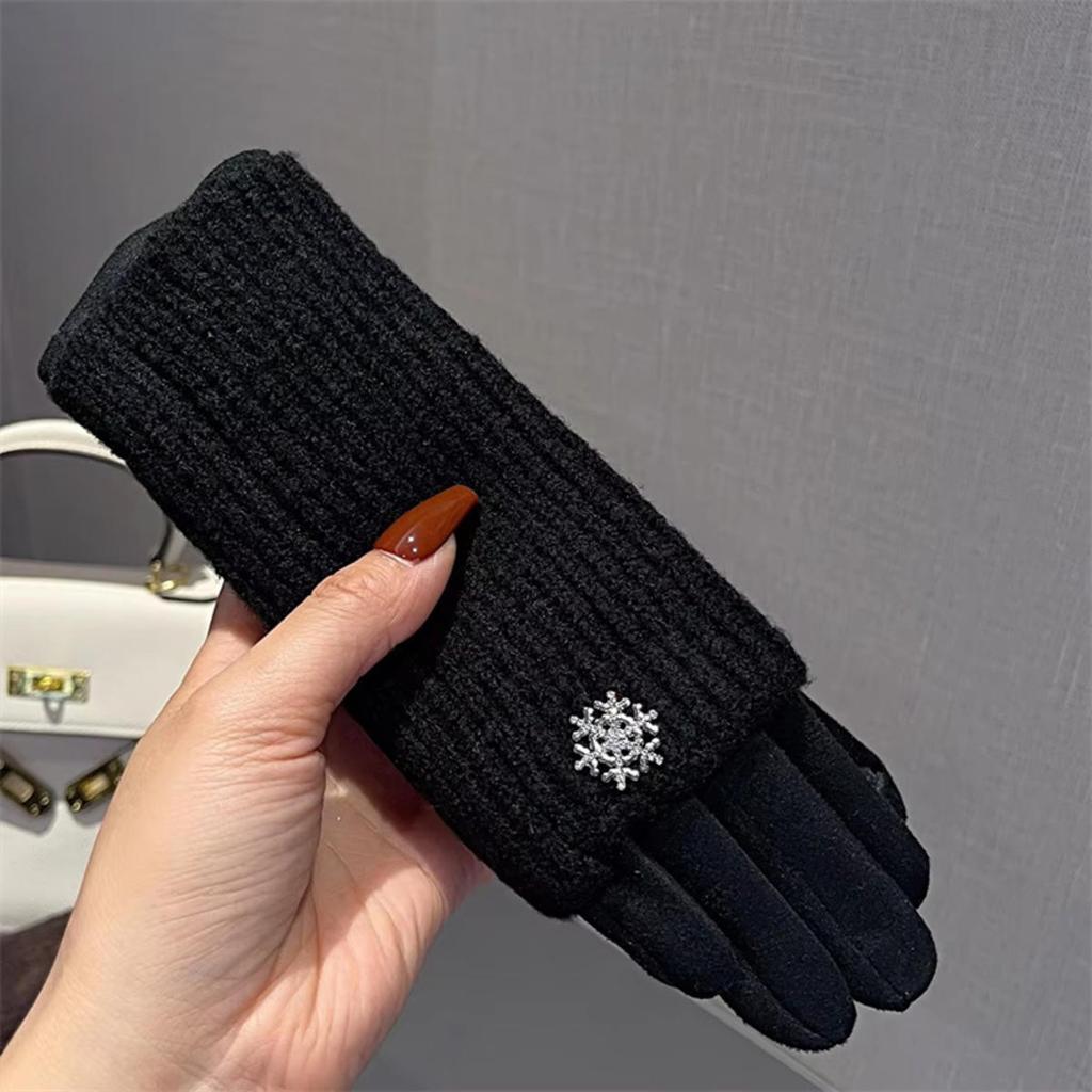 3 Ways To Wear Removable Knitted Gloves Women Winter Keep Warm Touch Screen Fashion Elegant Soft Thickened Prevent Cold Gloves