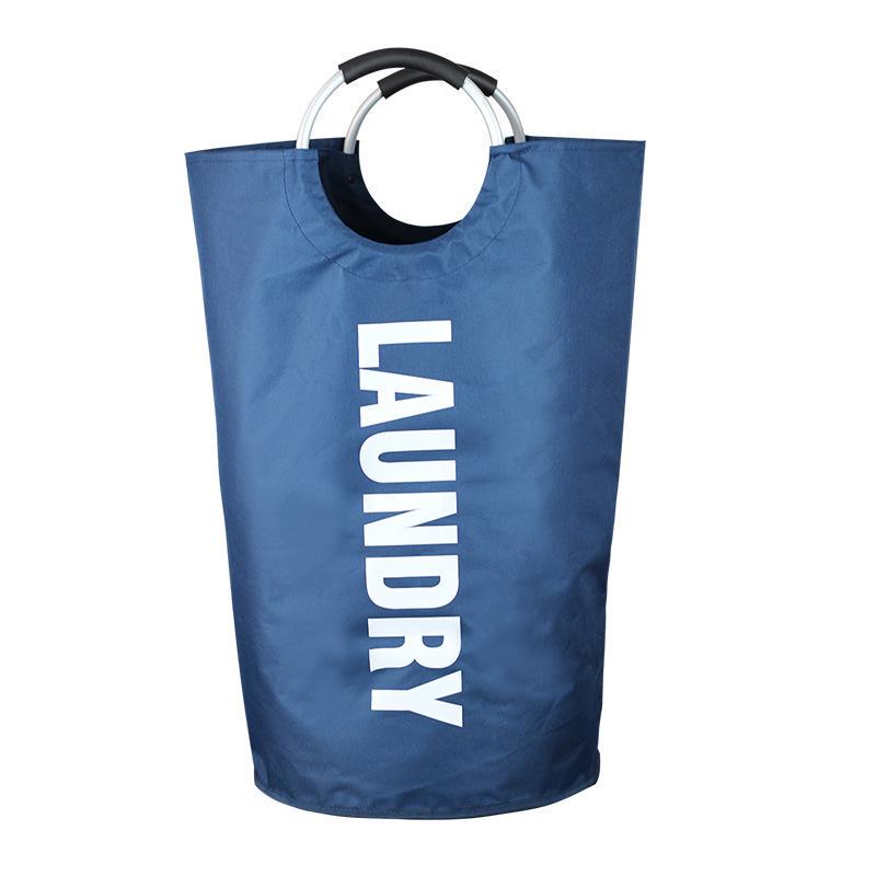 

Large-Capacity Oxford Cloth Laundry Bag with Double Layer and Round Aluminum Handle Half Round Handle 38*79