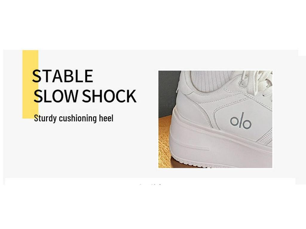 European Style Genuine Leather Thick-Soled White Sneakers - Summer 2025 Trend: Comfortable, Casual, Fashionable Sports Shoes