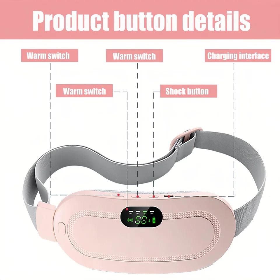 Warming Palace Belt Women Menstrual Heating Waist Massager Hot Compress Period Relief Belt Portable Intelligent Heating Massage Waist Belt