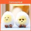 Plush Egg Boiled Doll Cartoon Keychain Bag Decoration Pendant Gift Cute Toy