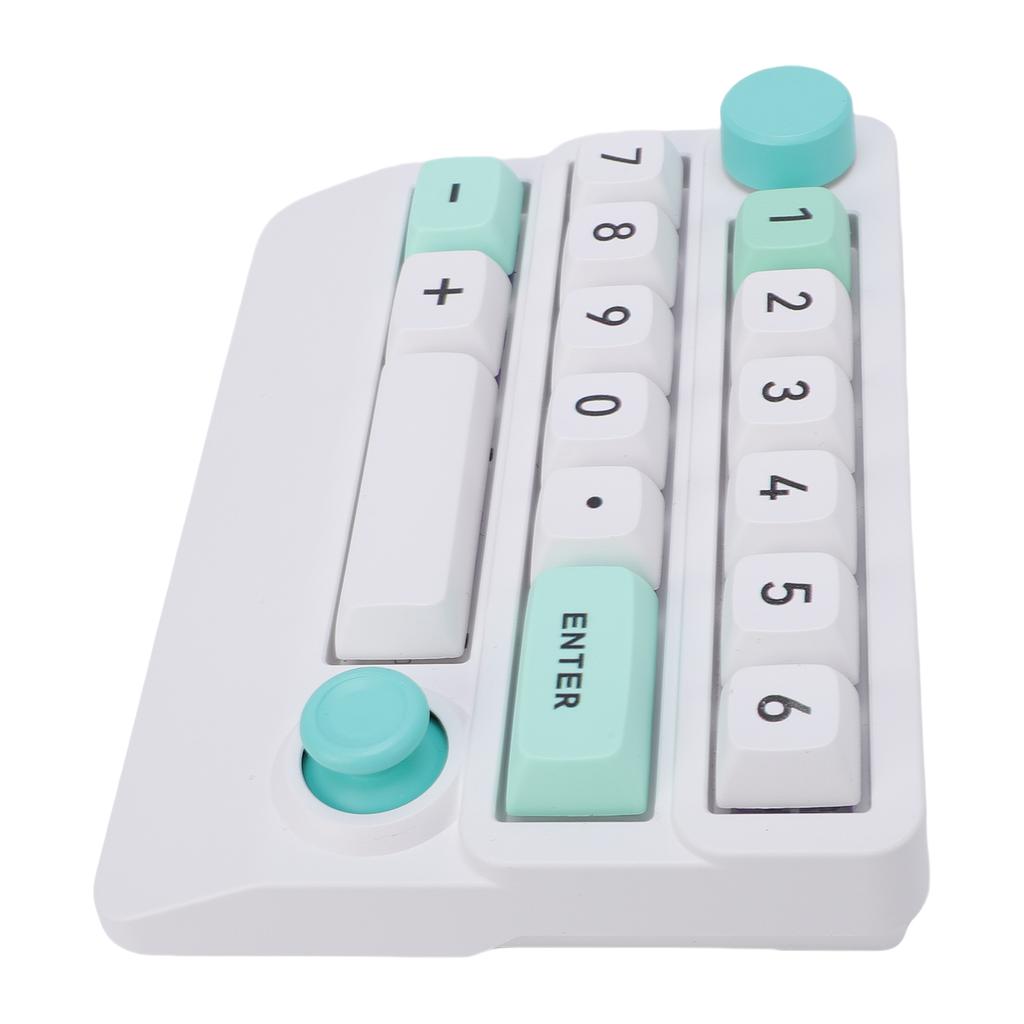 Wireless RGB Mechanical Numeric Keypad Hot Swappable Macro Programmable Numpad Joystick Knob Control Tri Mode 15 Key