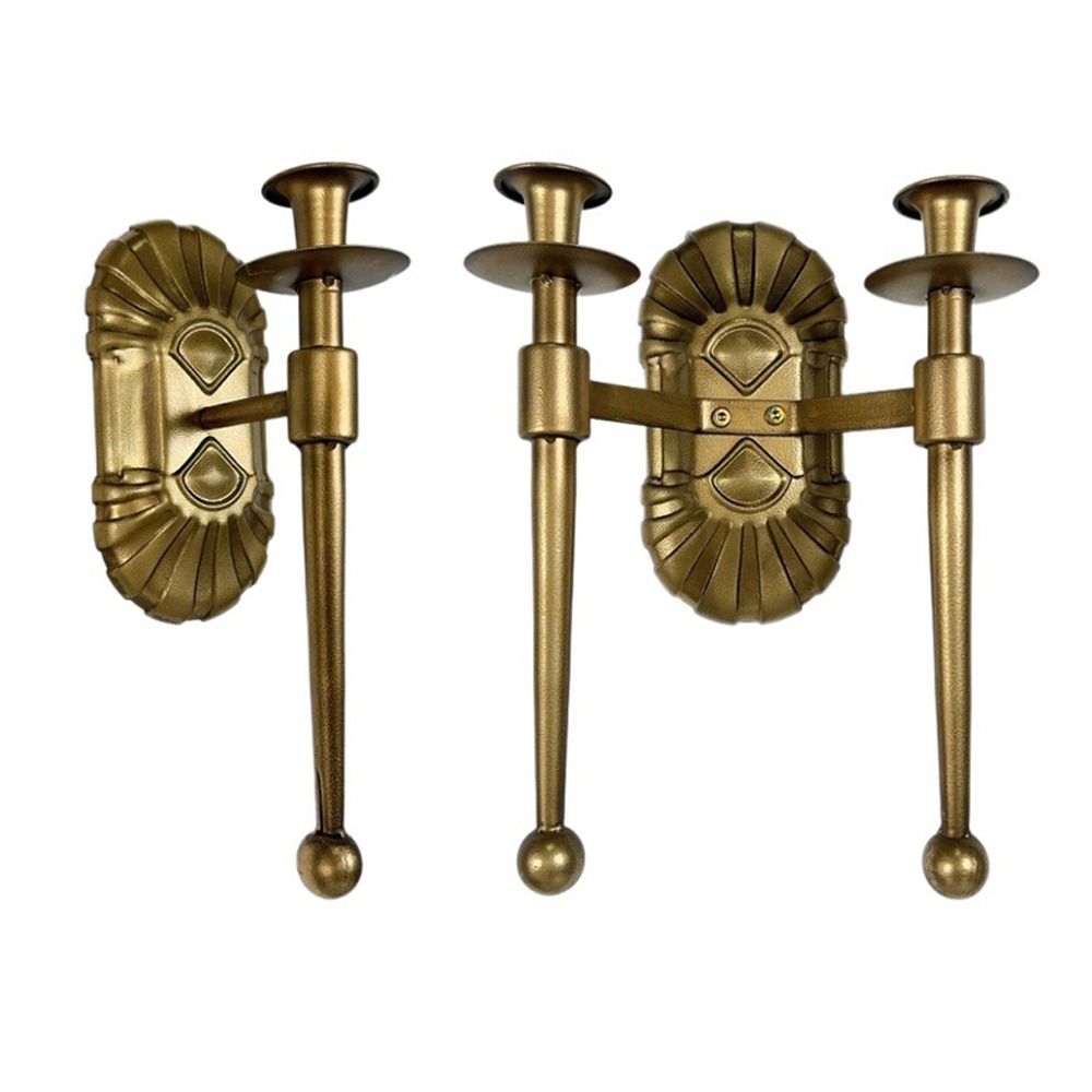 Iron Candle Base European Style Hanging Candlestick Fashion Wall Mounted Candle Holder  Dining Room