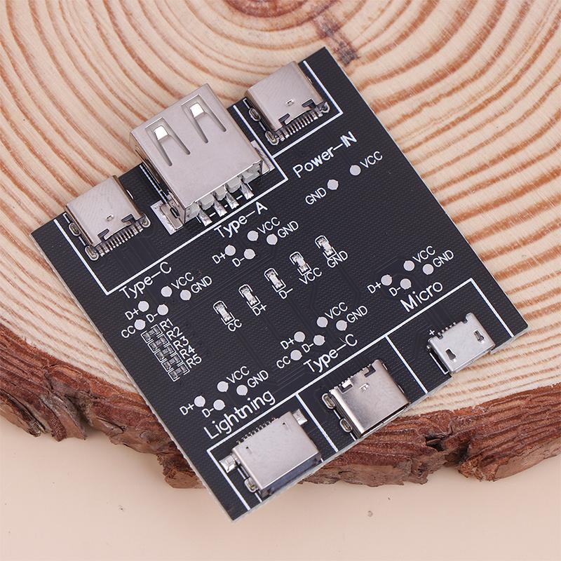 Δοκιμαστικός πίνακας δεδομένων γραμμής δεδομένων καλωδίου USB 1 τεμαχίου Έλεγχος καλωδίου Δοκιμαστής καλωδίου USB Βραχυκύκλωμα ενεργοποίησης-απενεργοποίησης για εργαλείο πίνακα δοκιμής τύπου C