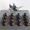 14pcs MOC Medieval Dwarf Warrior Elves Knights LotR Uruk-hai Orc Rohan Soldier with Witch King Leader Figure Building Block Toys