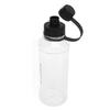 1000ml Water Bottle Large Capacity Wide Handle Integrated Lid Dual Mouth Leakage Resistant Sports Outdoor Cup Black