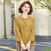 Hodo Women's New Chinese Style Jacquard Long Sleeve Top