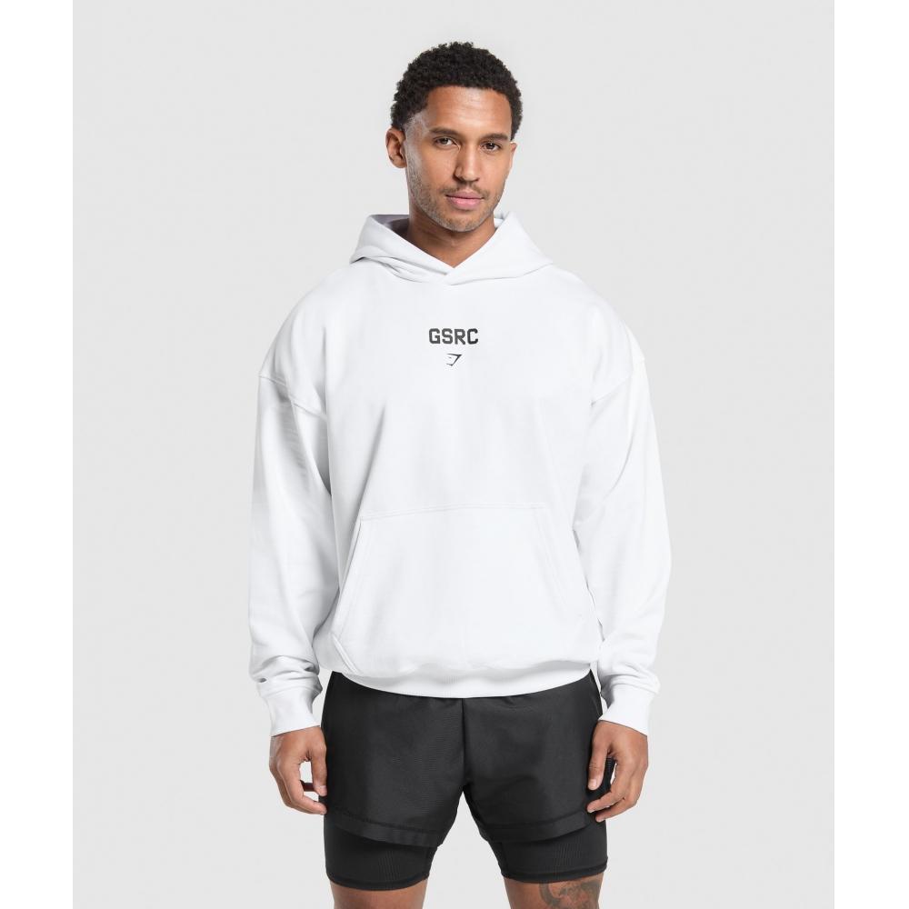 Gymshark Gsrc Hoodie White A2b8t Wb57