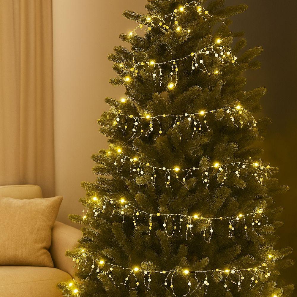 Glitter Fishing Line Pearls Chain White Gold Branch Garland Crystal Curtain  Party Favors