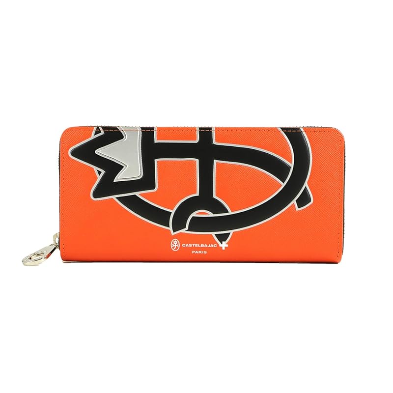 

[Castelbajac] round zipper long wallet With coin purse upra 054624 orange