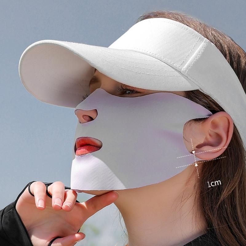 Atmungsaktive Golfmaske Eisseiden-Gesichtsmaske zum Radfahren Laufen Outdoor-Sport