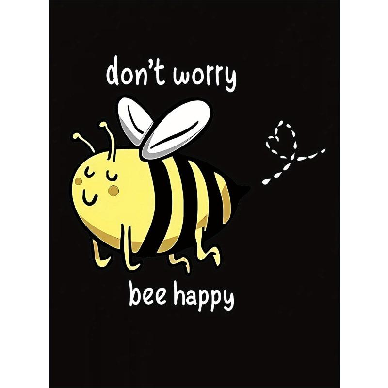 Women's Casual Bee Graphic Print T-Shirt Crew Neck Short Sleeve All-Season Top