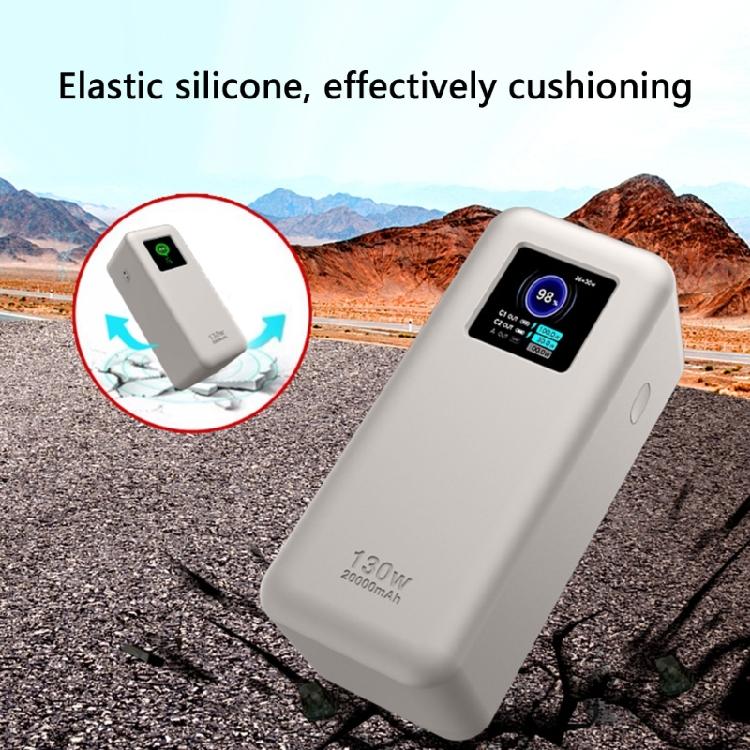 Durability Silicone Shell For  20000mAh 130W Powerbanks Cover NonSlip Grip Dustproof Protections Cover Sleeve