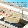 Multi Compartment Cutlery Draining Rack Wall Mounted Chopsticks Storage Holder  Kitchen Storage
