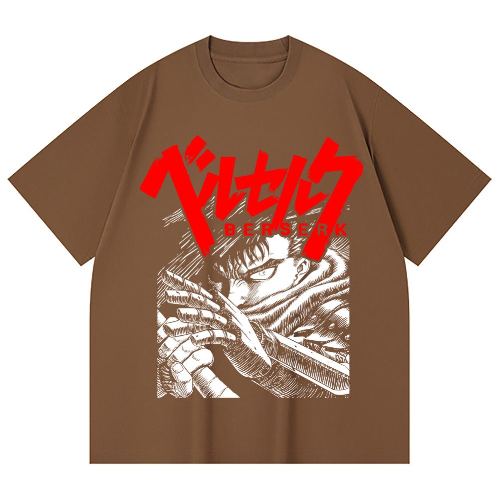 230 Gsm 100% Cotton Berserk V13 Print Unisex Heavy Cotton T Shirt