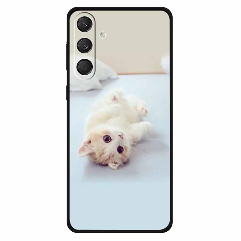 For Samsung M55 5G Case Soft Silicone Lovely Cat Fashion Phone Cover For Samsung Galaxy M55 Cases Bumper on for GalaxyM55 Lion