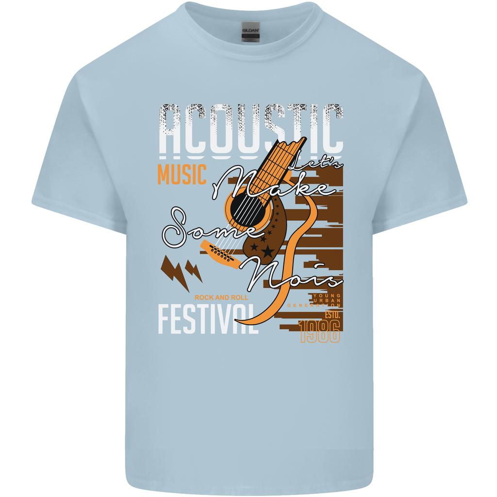 Akustische Musik Country Western Gitarre Unisex Leichtes Baumwoll-T-Shirt