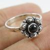 Round Black Onyx Ring, Light Weight Ring, Dainty 925 Silver Ring, December Birthstone, Gemstone Ring, Gift for Friend