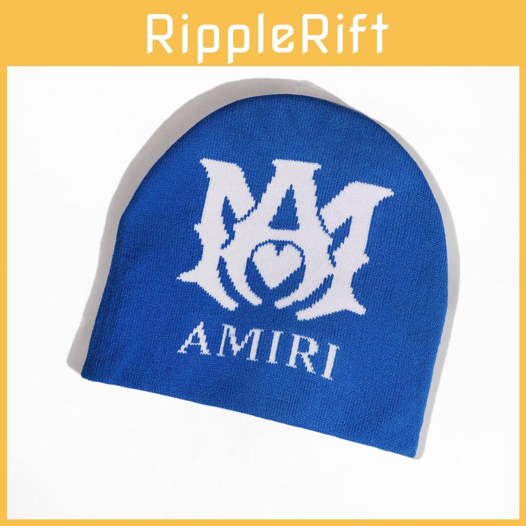 Letter Amiri Pattern Knitted Cap Beanie Hat Fashion Casual Outdoor Gift Warm