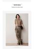 2024 Women's Cashmere Knit Sweater: Short-Sleeve, Half-High Neck, Base Layer