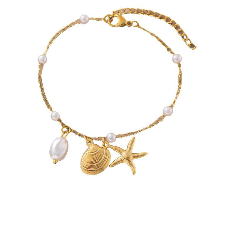 Summer New Necklace Female Starfish Shell Pendant Jewelry Light Luxury Fashion Niche High-end Accessories