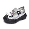 2025 summer popular single mesh breathable frame shoes girls casual soft sole non-slip tire shoes princess sandals