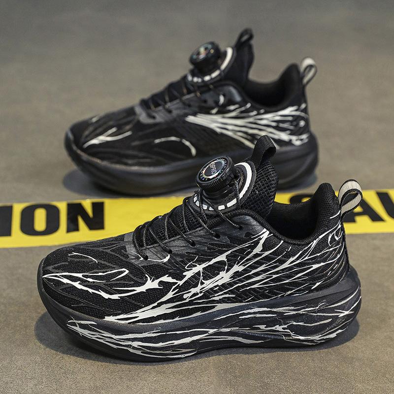 Children's sports shoes running shoes autumn new boys mesh breathable lightweight cushioning non-slip long-distance running jogging training shoes