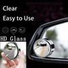 2 Pcs Adjustable Car Round Frame Convex Blind Spot Mirror 360 Degree Wide-angle Clear Rearview Auxiliary Mirror Safety Driving