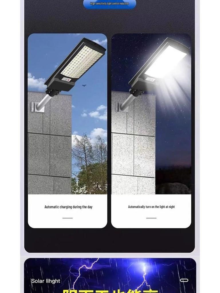Solar-Powered Outdoor Courtyard Light: Super Bright, Waterproof, Motion Sensor